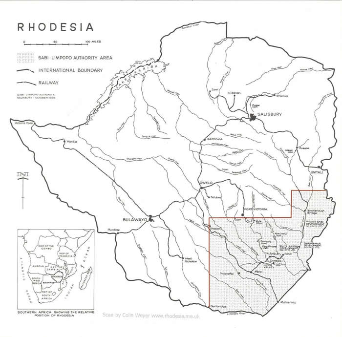 Sabi Limpopo Authority location map