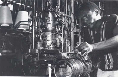 African furnace worker in Rhodesia